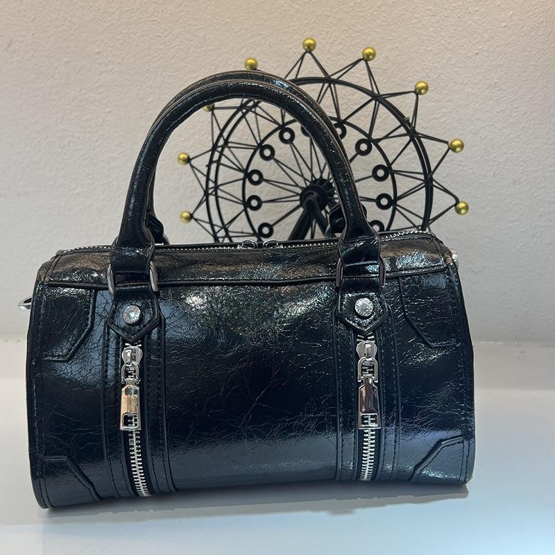 Francouzská Crossbody taška přes rameno Všestranná dámská polštářová taška Boston Velká kapacita Taška s hroty z vrbového proutí