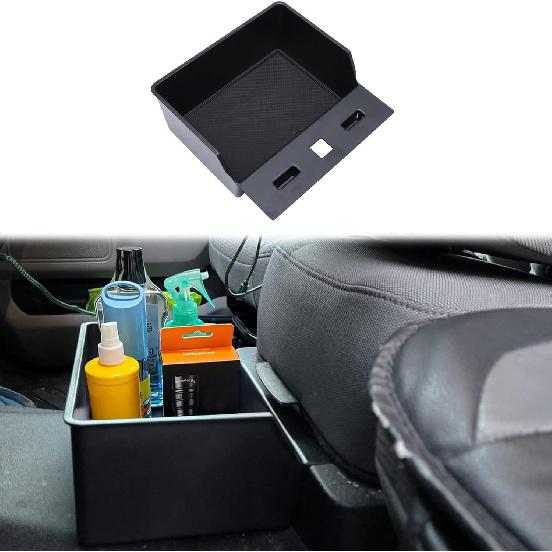 Underseat Storage Organizer Compatible with 2015–2025 2026 Ford F150 and 2017–2026 F250 F350 F450 with 40/20/40 Jump Seat – Replaces OEM Cup