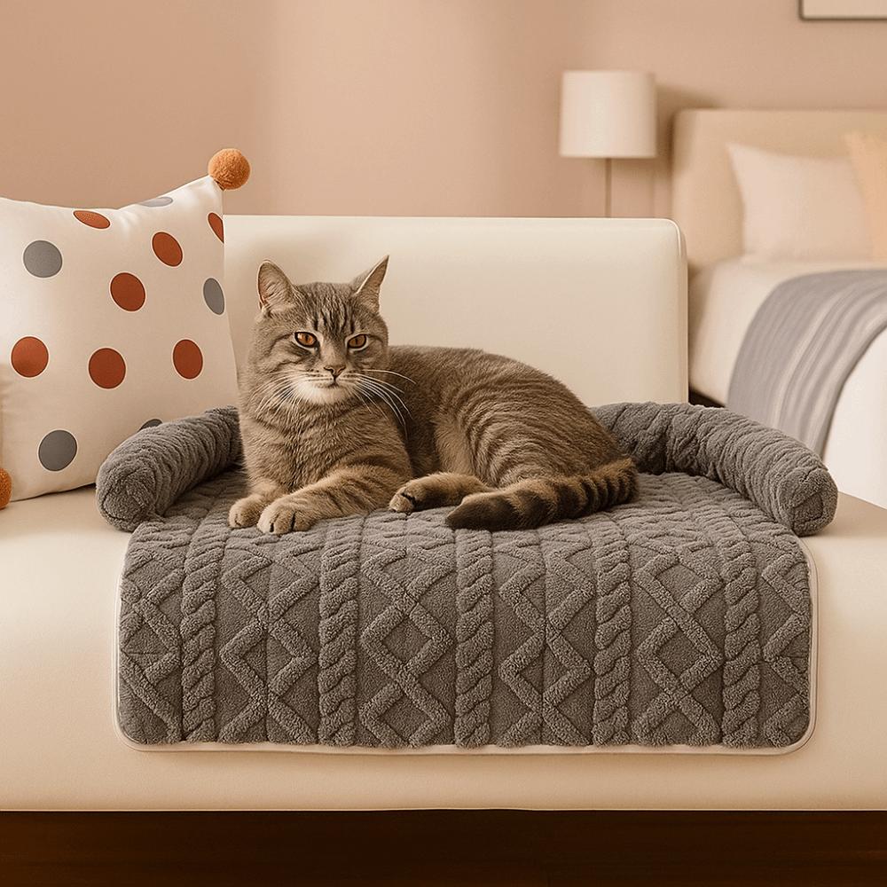 Non-Slip Pet Sofa Bed Scratch Resistant Cat Bed Mat Skin Friendly Car Pet Mat Car
