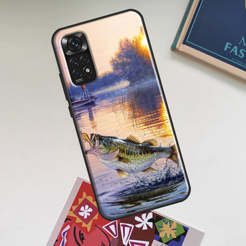 Fischerei Malerei Hülle Für Xiaomi Redmi Note 13 14 Pro 12 11 10 15 Pro Plus Redmi 15C 14C 13C 10C 12C 15 Abdeckung