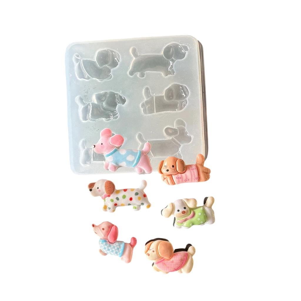 Resin Jewelry Silicone Mold Dog Shape Jewelry Making Tool Earring Molds Suitable for Making Earring and Pendants