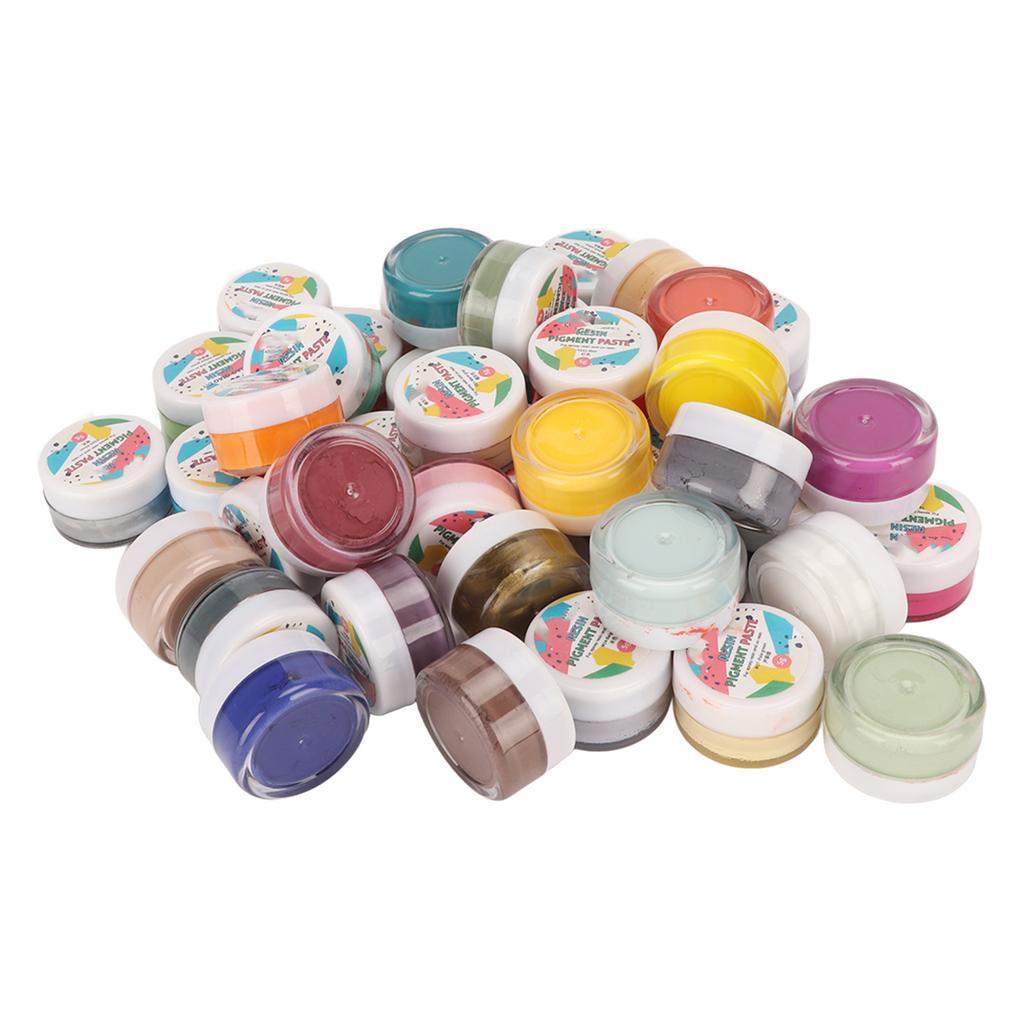 45pcs Epoxy Resin Pigment Paste 45 Colors High Concentration Oil Based Pigment Paste for DIY Epoxy Resin UV Drip Glue