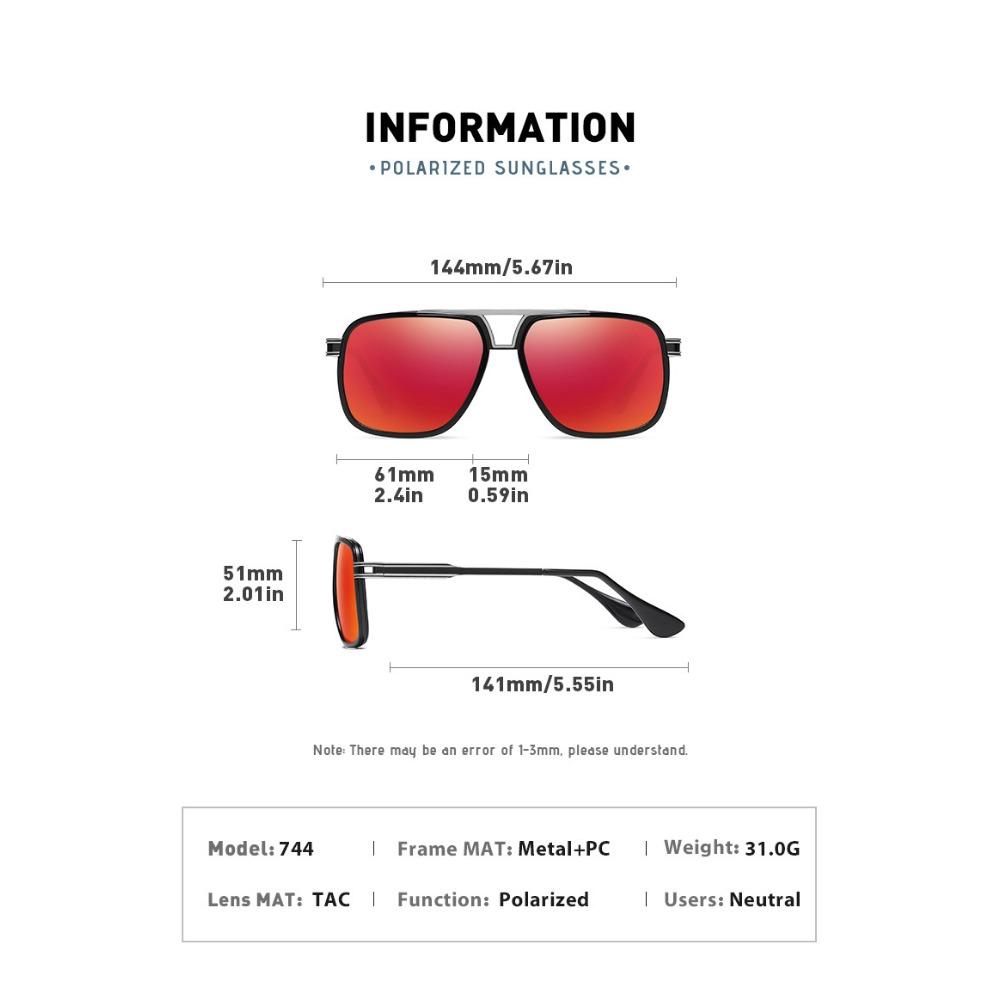 aoron Polarized Driving Sunglasses Fashion Men's Metal Anti-ultraviolet Discoloration Sunglasses