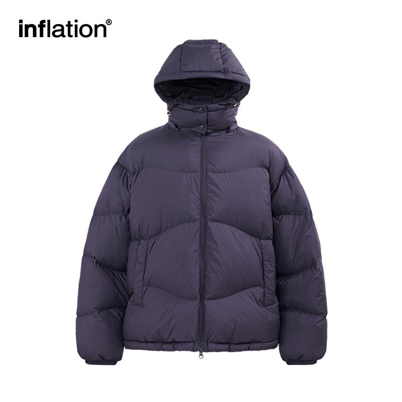 Jiezhan Men's Lightweight Hooded Down Puffer Jacket | 90% Down, Solid Color, Trendy Autumn/Winter Collection