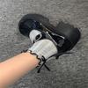 Ballet Style Mesh Knee-High Socks with Bow - Breathable Women's Summer Scrunch Socks