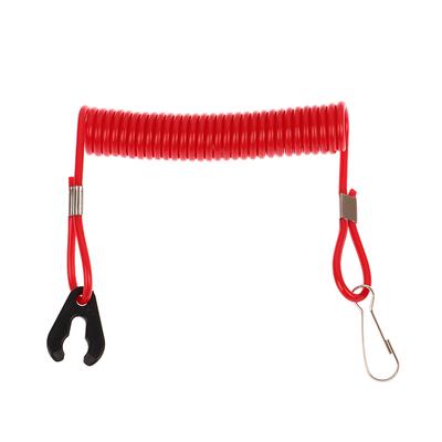 2.0M Boat Motor Kill Stop Switch & Safety Tether Lanyard For Outboard Engine Motor Parts Emergency Flameout Rope