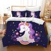 Unicorn Duvet Cover Pillowcase Bedding Bedroom Decoration Children Gift Adult Single Double Bed Large SizeZip Duvet Cover