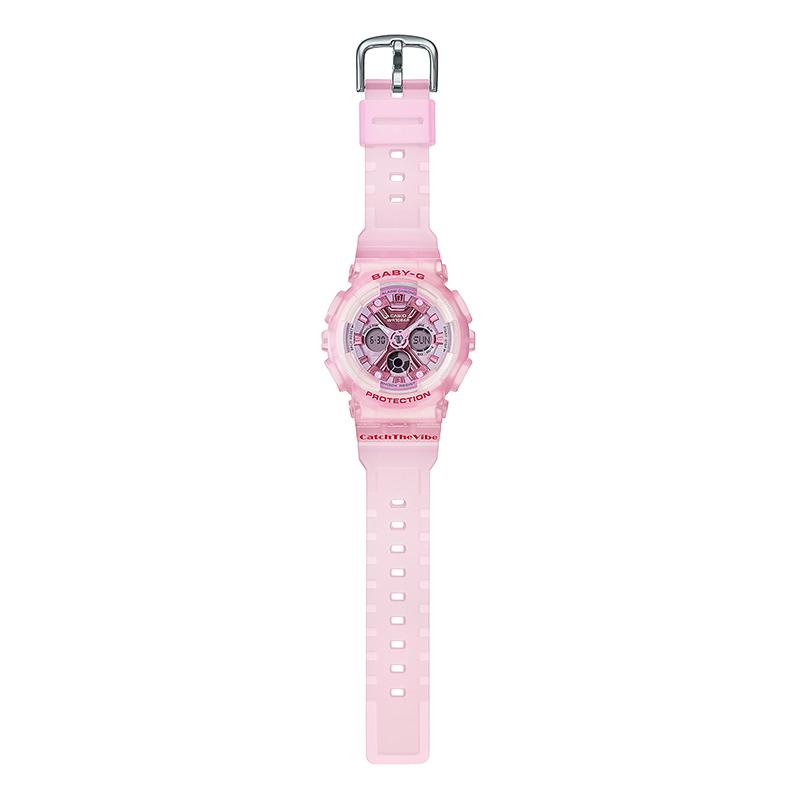 Casio Serie BABY-G Colori Estate Gelato Macaron Impermeabile e Antiurto Movimento al Quarzo Cinturino in Resina Orologio Giapponese e Coreano BA-130CV-4APR