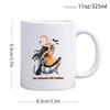 2 pcs 3A grade 11 oz witch skeleton interesting ceramic coffee mug for room Halloween decoration Birthday Christmas Holiday gift