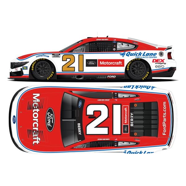 Kyosho Lionel Racing NASCAR CUP Cup MOTORCRAFT 2025 Ford Mustang Josh Berry Finished Model LR322249 (NASCAR Series) 1/64 #21