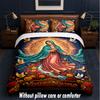 Virgin Mary Theme Custom Text Or Name 3Pcs Bedding Set,1 Flat Sheet & 2 Pillowcases Personalized Home Bedding