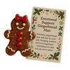 Christmas Gingerbread Doll Ornament Set Legend of Emotional Support Gingerbread Man Figurine Craft Holiday Decoration