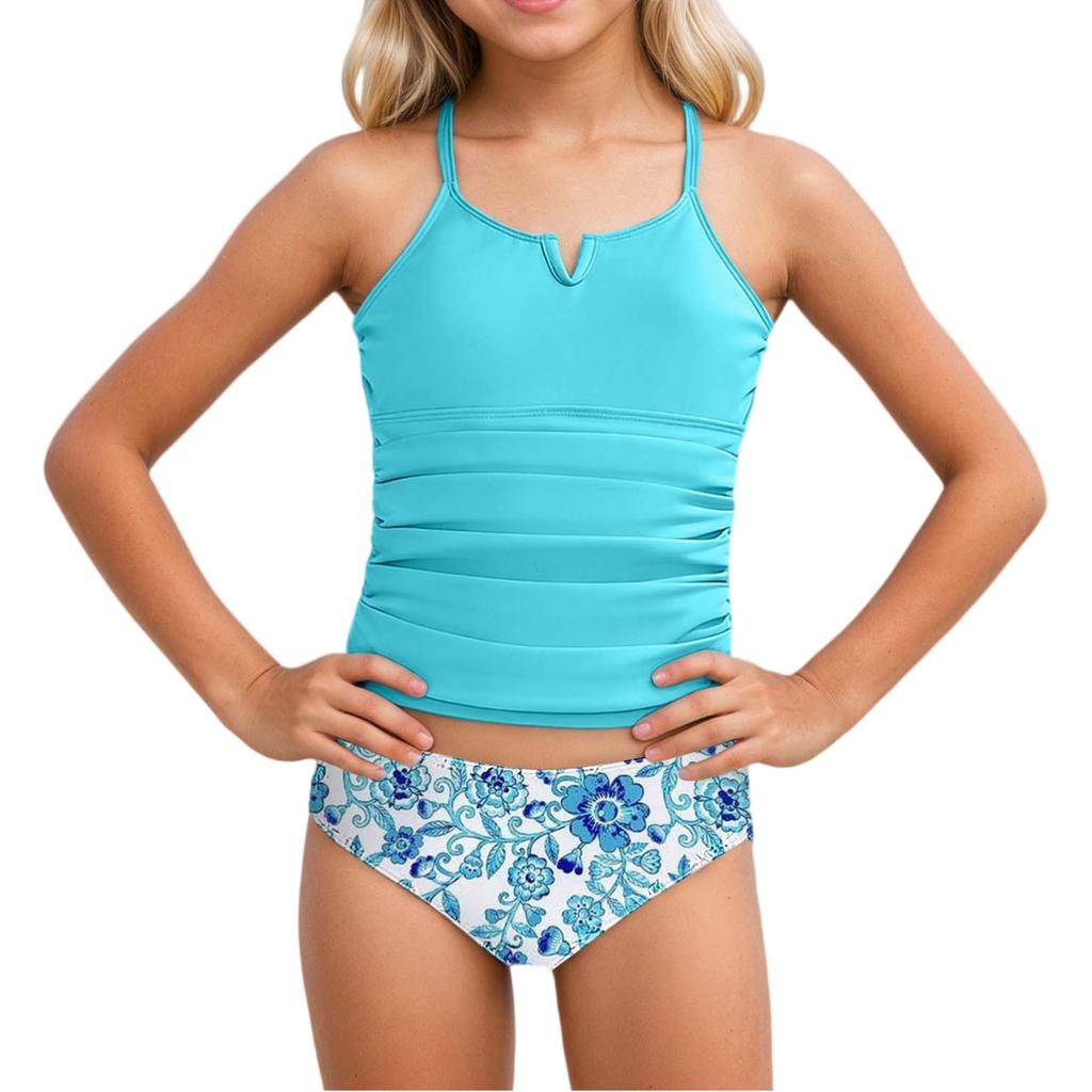 Ensemble Bikini Fille - Maillot de Bain Séparé Adolescent Haut & Bas Ensemble Maillot de Bain Adolescent Deux Pièces Maillot de Bain Pour Filles
