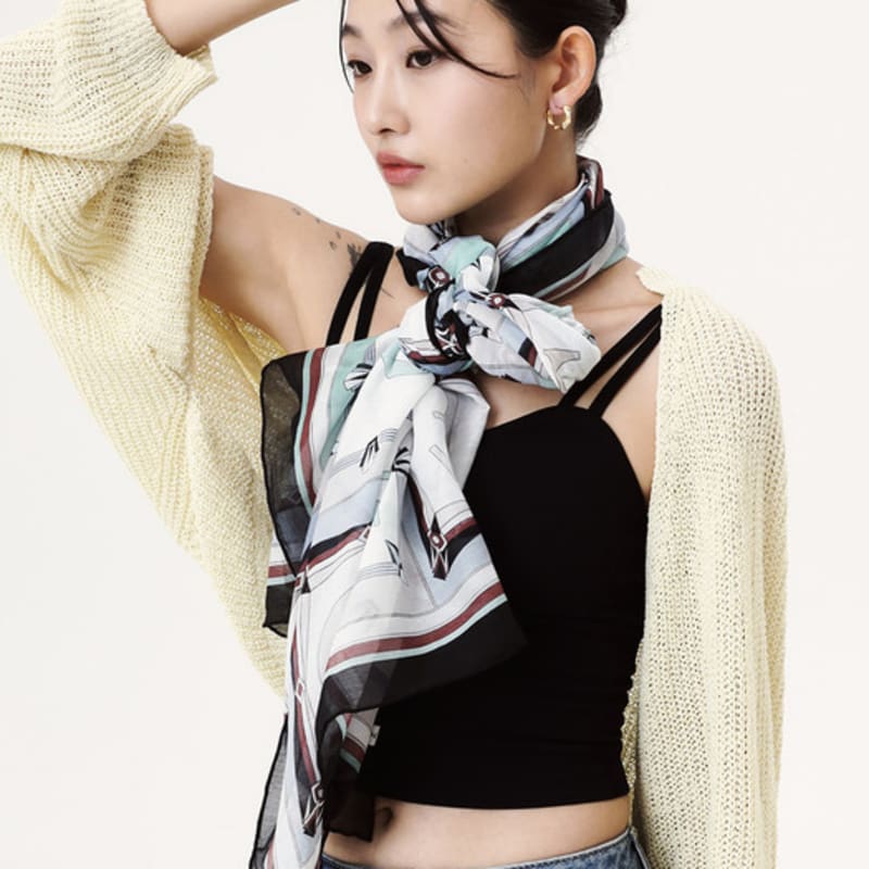 ONSZ logo alphabet long scarf