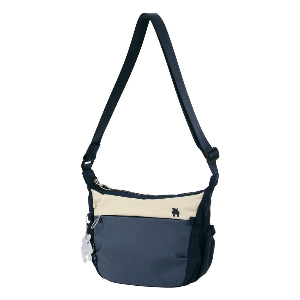 Mozu Shoulder Bag 3-001 [Sax Bar Exclusive Color] Navy x Off-White