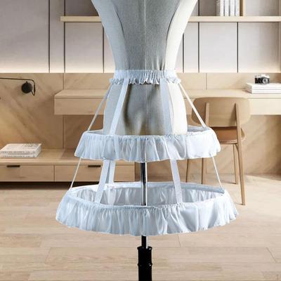 Mädchen Petticoat Krinoline Hochzeit Leichte 2 Hoops Tutu Unterrock Slips für