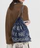 Hoodhood Never Say Never String Bag Navy