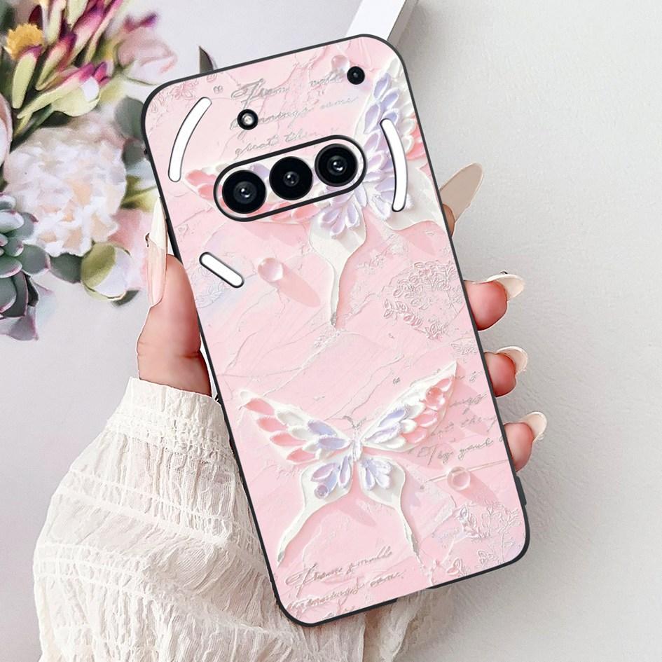 For Nothing Phone 3A 2025 Case A059 Fashion Flower Cats Cartoon Silicone Soft Shockproof Cover For Nothing Phone3A 3A Pro Bumper