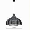 Japanese Style Wabi-sabi Retro Rattan Chandelier Creative Living Room Restaurant Box Pendants LIghts Hotel Living Room Lamps LED