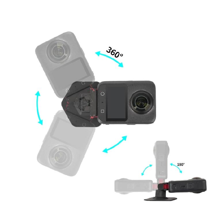 Helmet Camera Holder Compatible for Action 5Pro/4/3/2 Camera, 360°Rotating Joint and Adhesive Base for Outdoor Action Recording