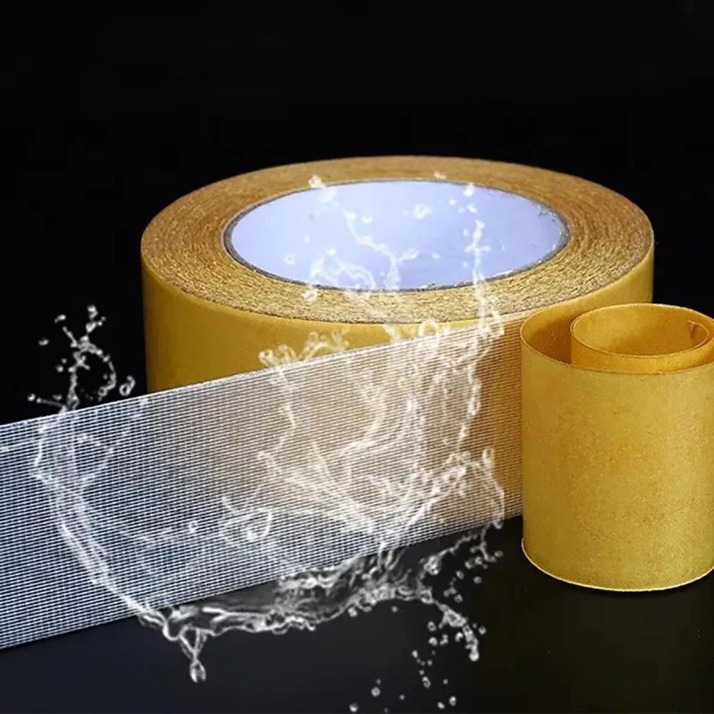 Heavy Duty Translucent Mesh Waterproof Traceless Powerful Grid Carpet Tape Super Thin Strong Fixation Double Sided Adhesive Tape
