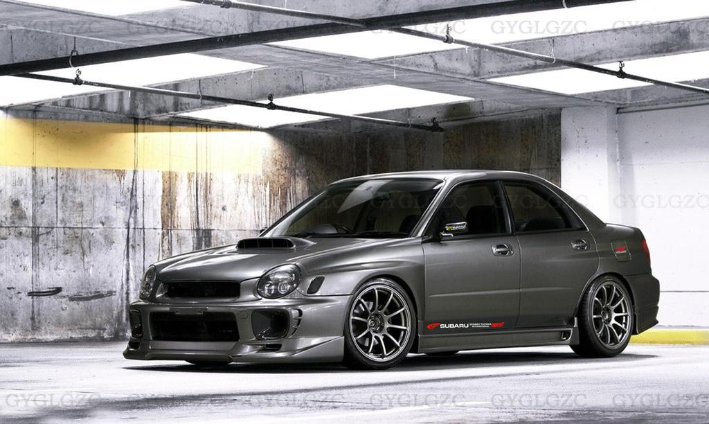 STI Subaru Dørklistremerker for og og Vanntett Levorg, WRX, Outback, BRZ, Forester, G4, Crossover, XV. Kjølig, Varmebestandig, Reflekterende, (Spikret)