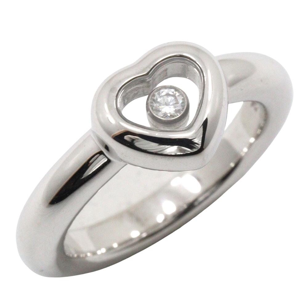 

Chopard Happy Diamond Ring 82/2889-20 heart K18 white gold/diamond #4.7(US Size) heart 7.8g Women Used