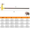 Klucz imbusowy 400mm Długość 3-10mm Klucz płaski z rękojeścią T Gniazdo płaskie/kuliste Wkrętak imbusowy Narzędzie ręczne Bardzo długie ramię