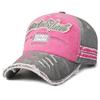 Retro hard peaked hat, big headband, big brim, hip-hop street photography, trendy sun hat, men's and women's embroidered letters, big brim