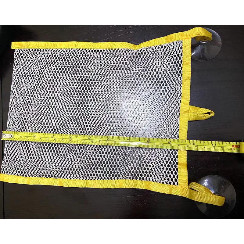 Large Capacity Mesh Storage Bag for Baby Bath Toys with Suction Cups