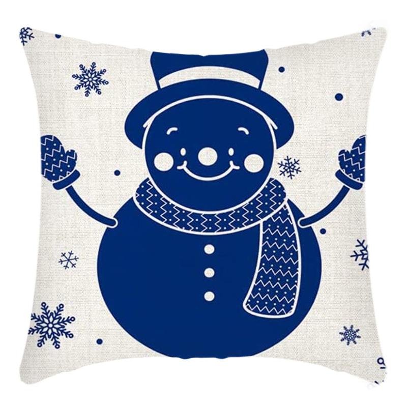 New Christmas Santa Claus Pillowcase Home Sofa Cushion Car Cushion Cartoon Christmas Pillowcase