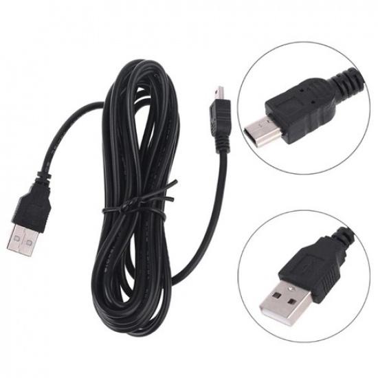3.5m DVR Power Cable Charger Adapter For Dash Cam Output 5V/2A Mini USB