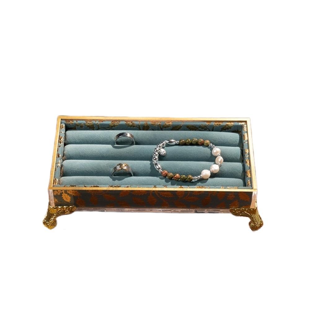 Vintage Jewelry Display Stand Velvet Jewelry Holder Box Jewelry Organizer  Jewelry Storage