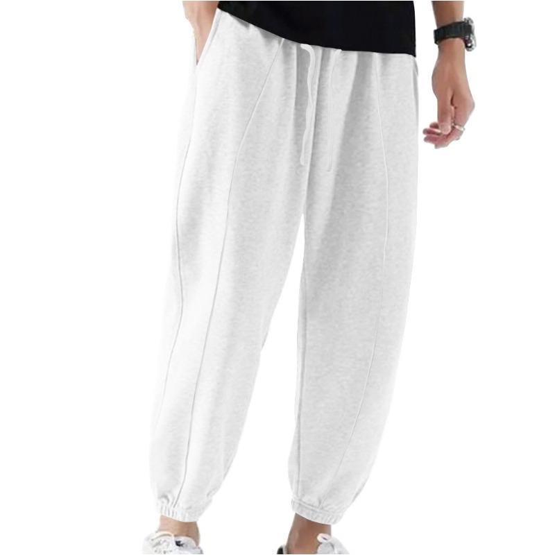 New Solid Color Large Size Casual Pants Men's Summer Trend Casual Loose Leggings Men's