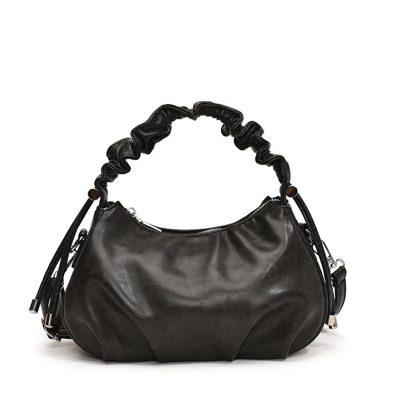 Small   Leather Crossbody Bags for Women New Fashion Autumn Winter Luxury Shoulder Bags Simple Short Handle Bags