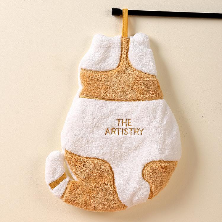 Super Absorbent Cute Cat Hand Towel Household Microfiber Kitchen Towel High-efficiency Tableware Cleaning Towel Kitchen Tools
