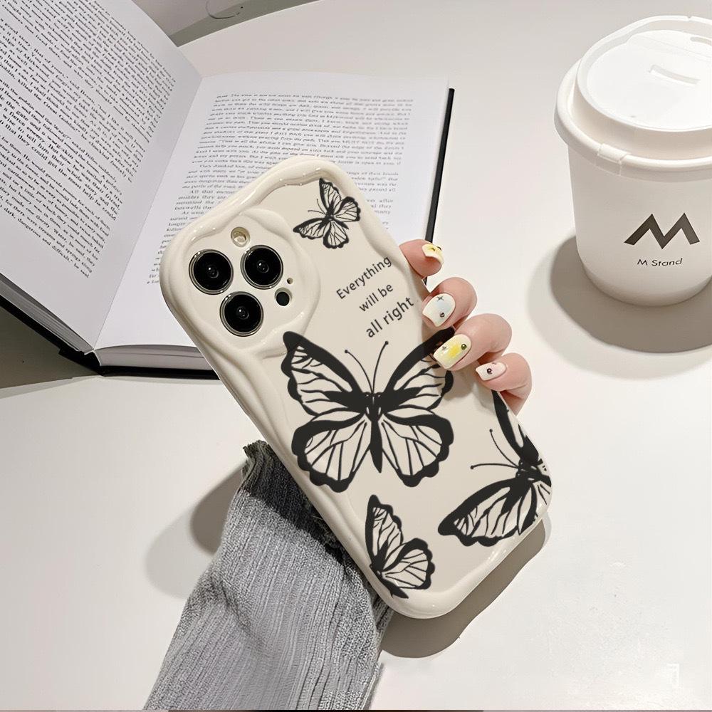 Stylish Butterfly iPhone Case for Apple 16 Pro Max, 15 Plus, 14, 13, 17 - Anti-fall Design iPhone 14 Plus