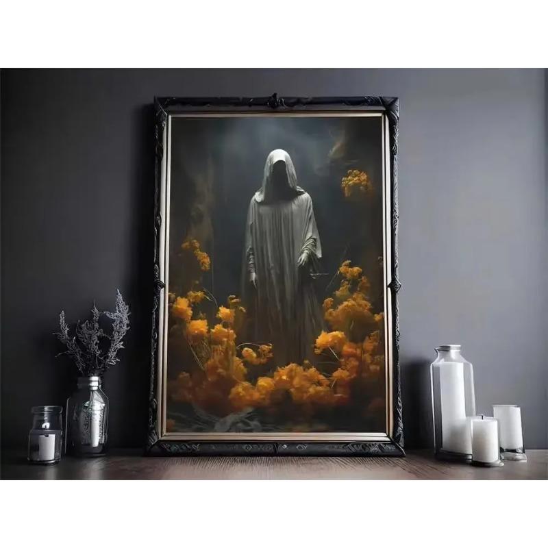 Vintage Wall Art Music Sports Spooky Aesthetics Bicycle Halloween HD Canvas Print Poster Home Living Room Bedroom Decoration