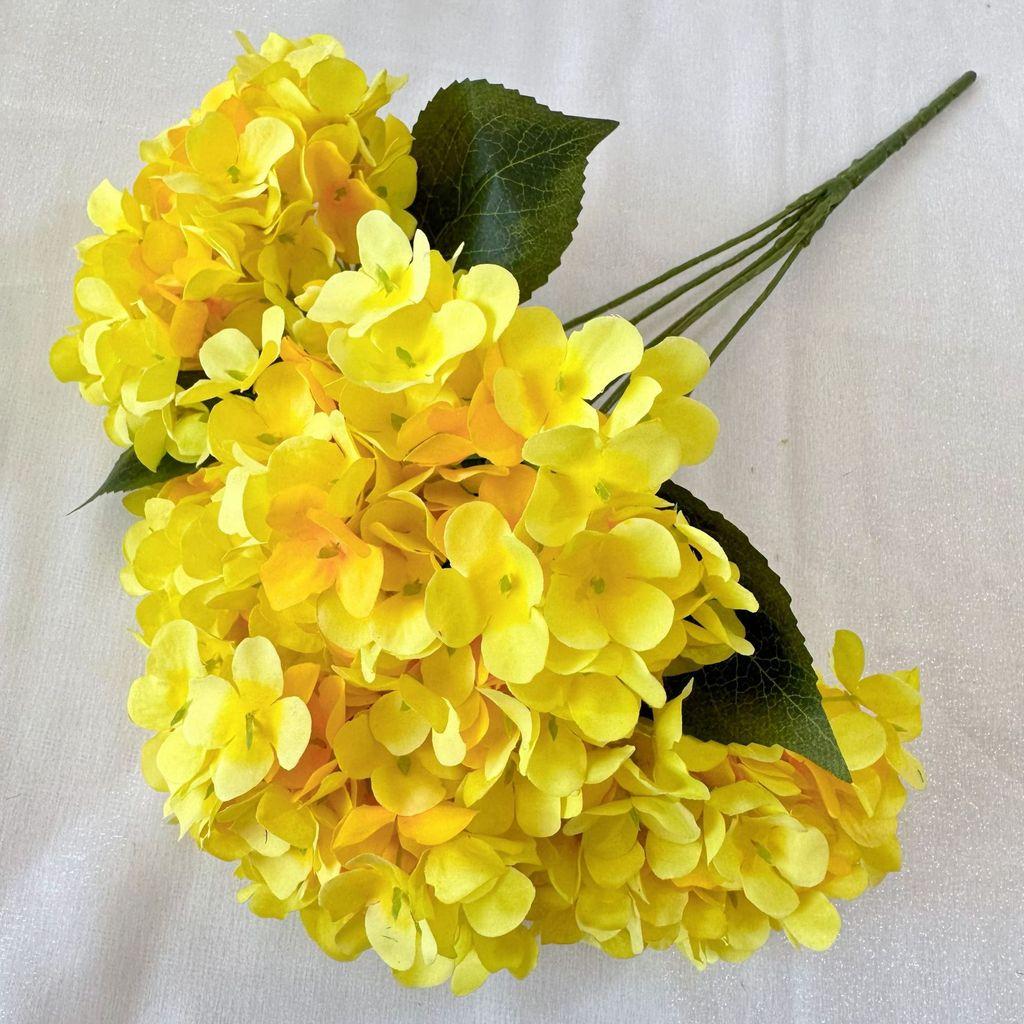 Hydrangea Flower Bouquet With Embroidered Ball Handles For Wedding And Hotel Decor