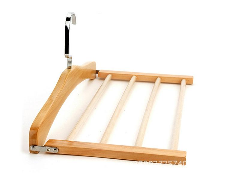 Solid Wood Multi-Layer Hanger for Pants, Towels, Scarves, and Ties
