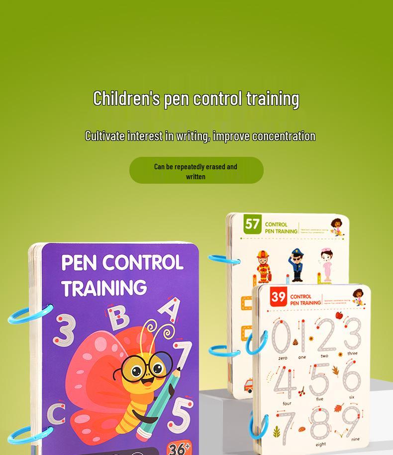 Erasable Pen Control & Concentration Puzzle Toys for Early Education In Kindergarten.