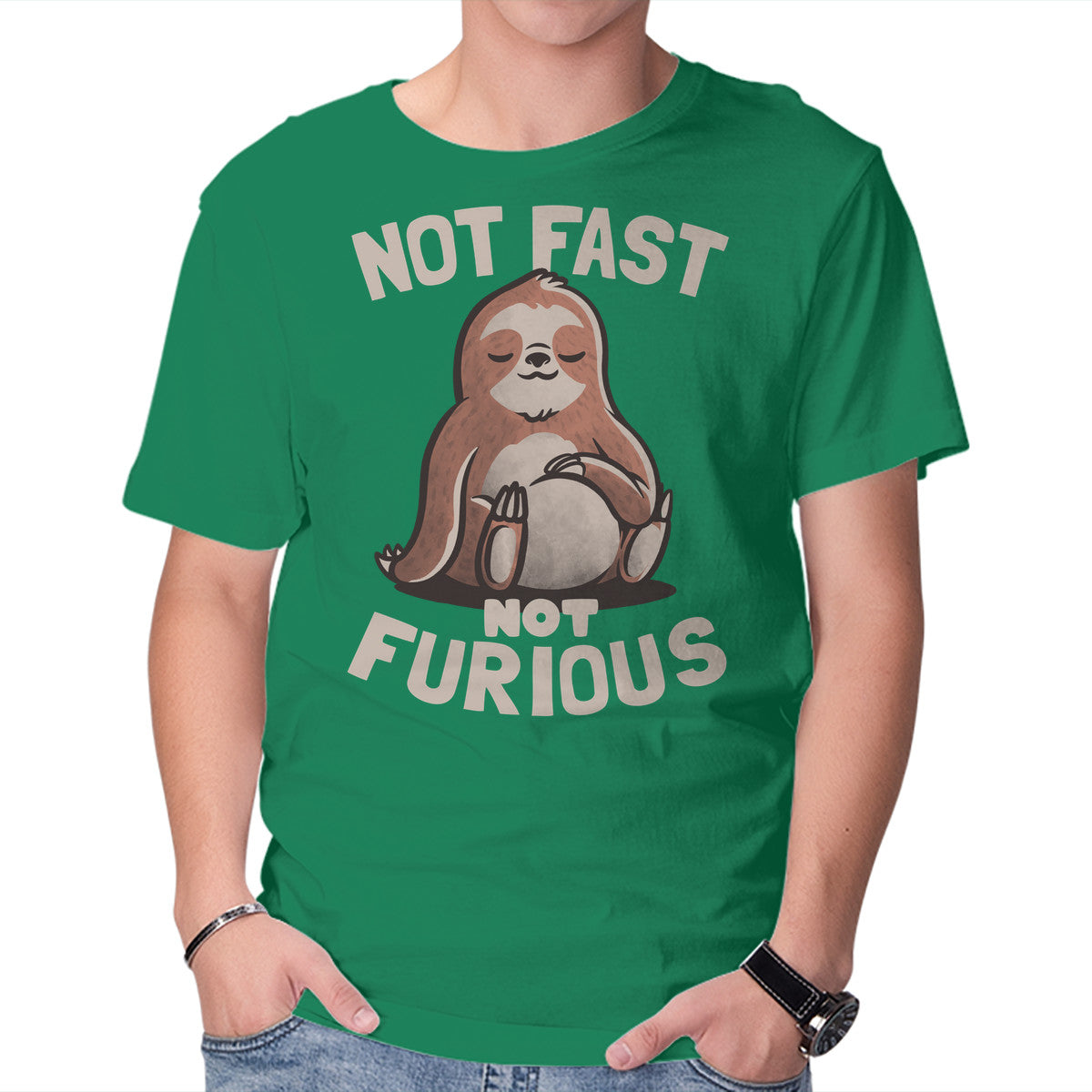 Unisex Crew Neck T-Shirt Not Fast and Not Furious Graphic Short Sleeve Casual Tee XXXXL