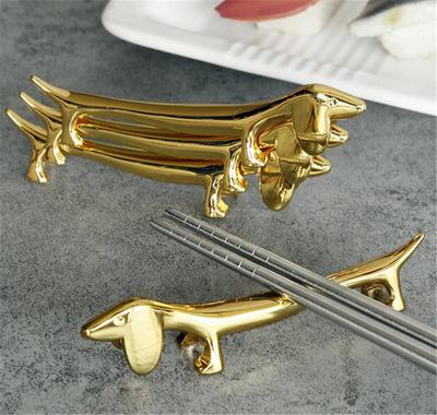 Chopsticks Tableware Stand Dog Shaped Metal Chopsticks Knife Fork  Storage  Pillow Rack Spoon Stand Home Kitchen Accessories