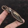 Septarian Pendant Copper Wire Wrapped Pendant Rainbow Moonstone Pendant Handmade Jewelry Gemstone Pendant Dainty Copper Jewelry Gift For Mom