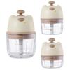 Electric Garlic Chopper with Stainless Steel Blades Mini Food Processor for Mincing Purees Portable Kitchen Gadget for Home Camping Travel