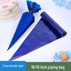 16-18 Inch Dark Blue Isosceles Piping Bag for Cream - Continuous Roll Baking Tool