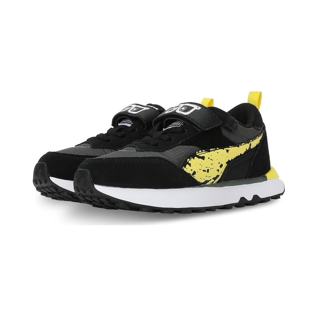 Puma Rider Fv Comfortable Waterproof Low-Top Casual Shoes Kids sneakers Black 393886-01