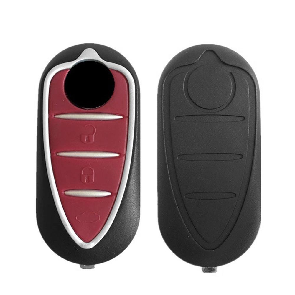 3 Tasten Fernbedienung Autoschlüsselgehäuse Fob Unbearbeiteter Schlüsselbart Passend Klappschlüsselhülle Abdeckung für Alfa Romeo Mito Giulietta 159 GTA