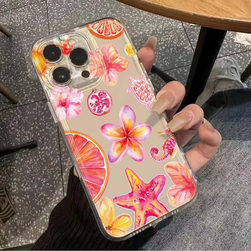 Summer Marine Seafood Phone Case For Samsung Galaxy S26 S23 S24 S22 S25 Ultra Plus Cover For Galaxy S25+ S24+ S23+ S26+ Fundas