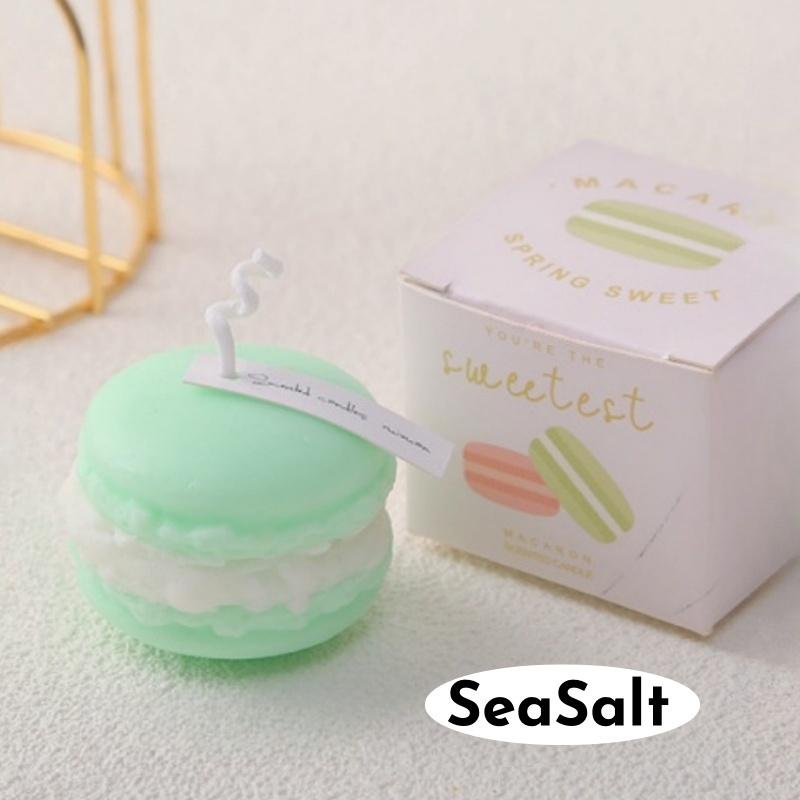 1/5pcs Realistic Macaron-shaped Candles Scented Soy Wax for Home Decor Wedding Party New Year Festive Atmosphere Aromatic Gifts